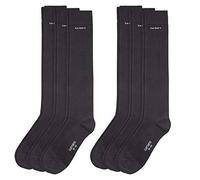 Camano Unisex Kniestrümpfe CA Kneehigh 6er Pack, Größe:43-46, Farbe:Black (0005)