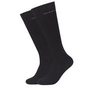 Camano Unisex - Erwachsene Kniestrumpf 2-er Pack, 3942, Gr. 35-38, Schwarz (05 black)