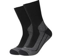 Camano Unisex-Outdoor-Socken 2 Paar schwarz 35 - 38