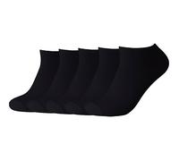 Camano Unisex-Sneaker-Socken 5 Paar 39 - 42 schwarz