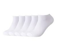 Camano Unisex-Sneaker-Socken 5 Paar 43 - 46 weiß
