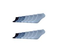 Sneakersocken CAMANO "Sneakersocken 14er Pack", Herren, Gr. 43/46, blau (denim meliert), 77% Baumwolle, 22% Polyamid, 1% Elasthan, uni, Socken (90818362-43) denim meliert