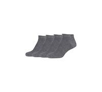 Sneakersocken CAMANO, Damen, Gr. 39-42, grau (dunkelgrau melange), Viskose, Polyamid, Elasthan, unifarben, normal, Socken, mit druckfreinem Bündchen (72927560-39) dunkelgrau melange