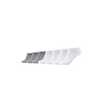 7er Pack camano Soft Bio-Baumwoll Sneakersocken 0001 - white 47-49