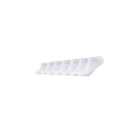 Camano Unisex Sneakersocken Unisex für Damen und Herren Atmungsaktiv bequem elastisch hoher Baumwollanteil weicher Bund 7er Pack 35/38 white