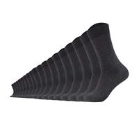 Camano Unisex Socken 18er Pack - Comfort Socks, einfarbig 39-42 Grau