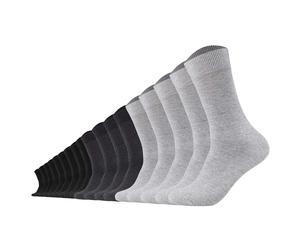 Camano Unisex Socken 18er Pack - Comfort Socks, einfarbig 39-42 Mehrfarbig