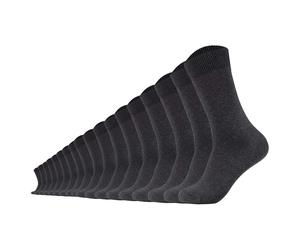 Camano Unisex Socken 18er Pack - Comfort Socks, einfarbig Grau / 39-42 39-42 Grau