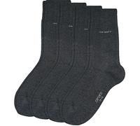 Camano Unisex-Socken 4 Paar 39 - 42 anthrazit