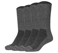 Camano Unisex Socken, 4er Pack - Diabetic Socks, Diabetiker-Socken, einfarbig Dunkelgrau / 39-42 39-42 Grau