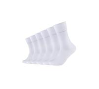 Camano Unisex Socken 6er Pack 47/49 white