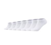Camano Unisex Socken, 7er Pack - Sneakersocken, Baumwollmischung, einfarbig 39-42 Weiß