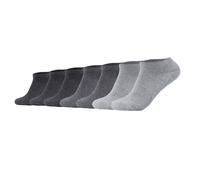 Camano Sneakersocken Ca-Soft Unisex - atmungsaktiv, hoher Baumwollanteil, 7er Pack 43/46 grau