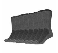 Camano Unisex Socken, 8er Pack - Organic Diabetic Socks, Diabetiker-Socken, einfarbig Dunkelgrau 39-42