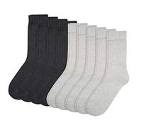 Socken mit Rippenbündchen im 9er-Pack 39/42 men Hellgrau