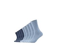 Camano Socken Herren 9106 - 9er Pack Baumwolle verstärkte Ferse & Spitze, Stone Mel/Jeansblau, 39/42