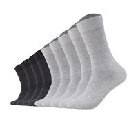 Camano Unisex Socken - Comfort Socks, einfarbig, 9er Pack Hellgrau/Grau 43-46