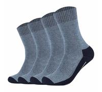 Camano Unisex Socken - Pro Tex Function, einfarbig, 4er Pack Blau 39-42
