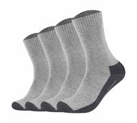 Camano Unisex Socken - Pro Tex Function, einfarbig, 4er Pack Grau 43-46