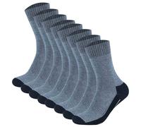 Camano Unisex Socken - Pro Tex Function, einfarbig, 8er Pack Blau / 39-42 39-42 Blau