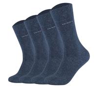 Camano Socken ca-soft Damen 4er Pack jeansblau (meliert) Baumwollmix Gr. 43-46 verst. Ferse/Zehe