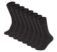 Camano Unisex Socken - Soft Socks, einfarbig, 8er Pack Anthrazit 39-42