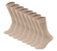 Camano Unisex Socken - Soft Socks, einfarbig, 8er Pack Sand 39-42
