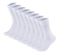 Camano Unisex Socken - Soft Socks, einfarbig, 8er Pack Weiß 39-42