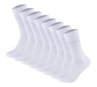 Camano Unisex Socken - Soft Socks, einfarbig, 8er Pack Weiß 43-46