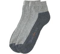 Camano Unisex-Sport-Kurzsocken 2 Paar 35 - 38 hellgrau