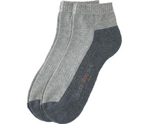 Camano Unisex-Sport-Kurzsocken 2 Paar 35 - 38 hellgrau