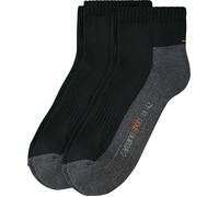 Camano Unisex-Sport-Kurzsocken 2 Paar 35 - 38 schwarz