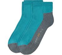Camano Unisex-Sport-Kurzsocken 2 Paar 39 - 42 türkis