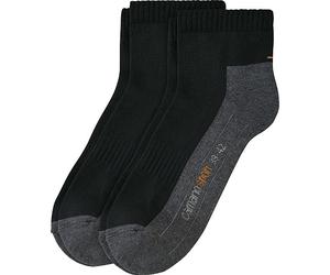 Camano Unisex-Sport-Kurzsocken 2 Paar 43 - 46 schwarz