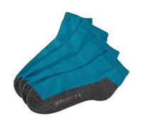 Camano Unisex-Sport-Kurzsocken 2 Paar türkis Größe 35-38
