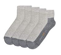 Camano Unisex Sport Quarter 4er Pack, Größe:39-42, Farbe:Grey (0010)