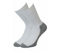 Camano unisex Sport Socken ohne Gummidruck 6er Pack, Größe:43-46;Farbe:White (01)