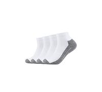 Camano Unisex Sportsocken kurz Atmungsaktiv Bequem Perfekte Passform Tennissocken Verstärkt Herren und Damen pro tex 4er Pack 39/42 white