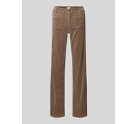 Cambio Bootcut Cordhose mit Eingrifftaschen Modell 'TESS' in Mud, Größe 40