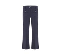 Cambio Damen Stoffhose Flared Fit, marine, Gr. 34/29