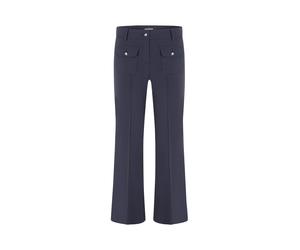 Cambio Damen Stoffhose Flared Fit, marine, Gr. 40/29