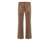 Cambio Hose in Leder-Optik Modell 'FARAH PATACHED POCKET' in Camel, Größe 44