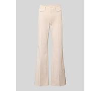 Cambio Flared Fit Jeans mit Pattentaschen Modell 'Fabienne' in Sand, Größe 44