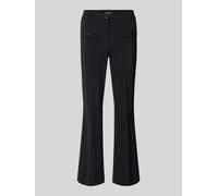 Cambio Flared Fit Stoffhose mit Pattentaschen Modell 'Farah' in Black, Größe 46