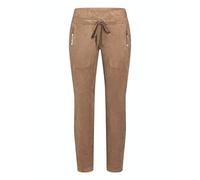 Cambio Joggpant Jessy aus Velourslederimitat in Braun, Größe 36/30