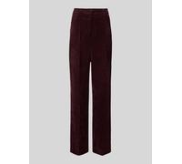 CAMBIO Regular Fit Cordhose mit angedeuteten Taschen Modell 'AMELIE' in Pflaume, Größe 38