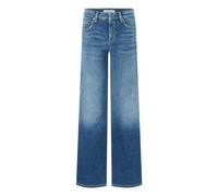 Cambio Slim Fit Jeans mit verkürztem Schnitt Modell 'PIPER' in Offwhite, Größe 46