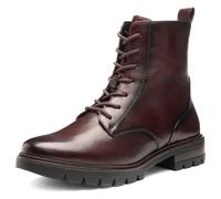 Schnürstiefelette ARA "CAMBRIDGE", Damen, Gr. 8,5 (42,5), rot (dunkelrot), Glattleder, unifarben, Schuhe, Business Stiefel in Bequemweite G (= weit) (97001130-8,5) dunkelrot