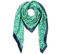 camel active Damen Schal aus reiner Baumwolle Grün AOP womenswear-OS