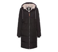 camel active - Langer Puffermantel mit gefütterter Kapuze black - Gr. - 42